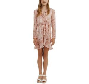 Bardot Junior Floral Gardenia Wrap Dress Size 12 NWT
